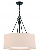  56594-FB - Duke 3 Light 24" Pendant in Flat Black