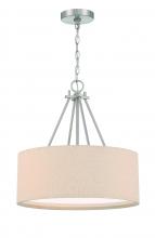  56593-BNK - Duke 3 Light 18" Pendant in Brushed Polished Nickel