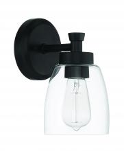  12705FB1 - Henning 1 Light Sconce in Flat Black