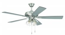  ECF104BNK5-BNGW - 52" Eos Clear 4 Light in Brushed Polished Nickel w/ Brushed Nickel/Greywood Blades