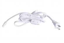  CPK11-PG6-W - 6'  Under Cabinet Puck Cord and Plug in White