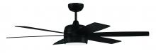  TRV52FB6 - 52" Trevor in Flat Black  w/ Flat Black/Greywood Blades