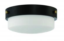  X3212-FB - Oak Street 2 Light 12" Flushmount in Flat Black