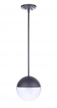  ZA3411-MN - Evie 1 Light Outdoor Pendant in Midnight