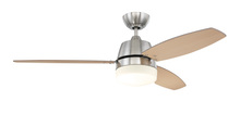  BEL52BNK3-LED - 52" Beltre in Brushed Polished Nickel w/ Brushed Nickel/Maple Blades