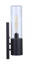  ZA3900-MN-LED - Sabre 1 Light Outdoor Wall Lantern w/ LED Accent in Midnight