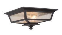  Z1367-MN - Argent II 3 Light Outdoor Flushmount in Midnight