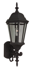  Z250-TB - Straight Glass Cast 1 Light Medium Outdoor Wall Lantern in Textured Black