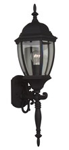  Z280-TB - Bent Glass Cast 1 Light Medium Outdoor Wall Lantern in Textured Black