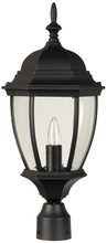  Z285-TB - Bent Glass Cast 1 Light Outdoor Post Mount in Textured Black