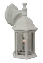  Z294-TW - Hex Style Cast 1 Light Medium Outdoor Wall Lantern in Textured White