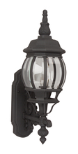  Z320-TB - French Style 1 Light Small Outdoor Wall Lantern in Textured Black