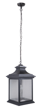  Z3221-MN - Gentry 1 Light Large Outdoor Pendant in Midnight