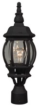  Z325-TB - French Style 1 Light Outdoor Post Mount in Textured Black