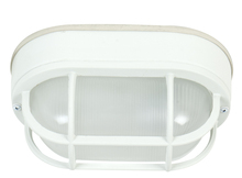  Z396-TW - Oval Bulkhead 1 Light Small Flush/Wall Mount in Textured White