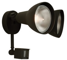  Z402PM-TB - 2 Light Covered Flood with Motion Sensor in Textured Black