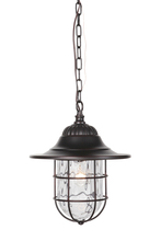  Z5821-OBG - Fairmont 1 Light Outdoor Pendant in Oiled Bronze Gilded