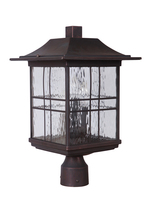  Z7825-ABZ - Dorset 3 Light Outdoor Post Mount in Aged Bronze Brushed