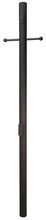  Z8994-TB - 84" Fluted Direct Burial Post w/ Photocell & Convenience Outlet in Textured Black