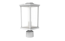  ZA2415-TW - Resilience 1 Light Outdoor Post Mount in Textured White