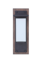  ZA2502-WBMN-LED - Heights 1 Light Small Outdoor LED Wall Lantern in Whiskey Barrel/Midnight