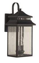  ZA3114-TB - Crossbend 2 Light Medium Outdoor Wall Lantern in Textured Black