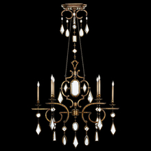  726040-3ST - Encased Gems 50"W Oblong Chandelier