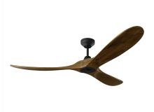  3MAVSM60MBK - Maverick Smart 60 Ceiling Fan in Midnight Black with Dark Walnut Blades